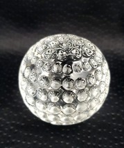 Crystal Glass Golf Ball Retail Paperweight Man Cave - $17.72