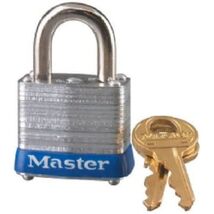 MASTERLOCK CO 7KA-P216 1-1/8" Laminated Padlock - 9/16" Shackle - Keyed ... - $22.79