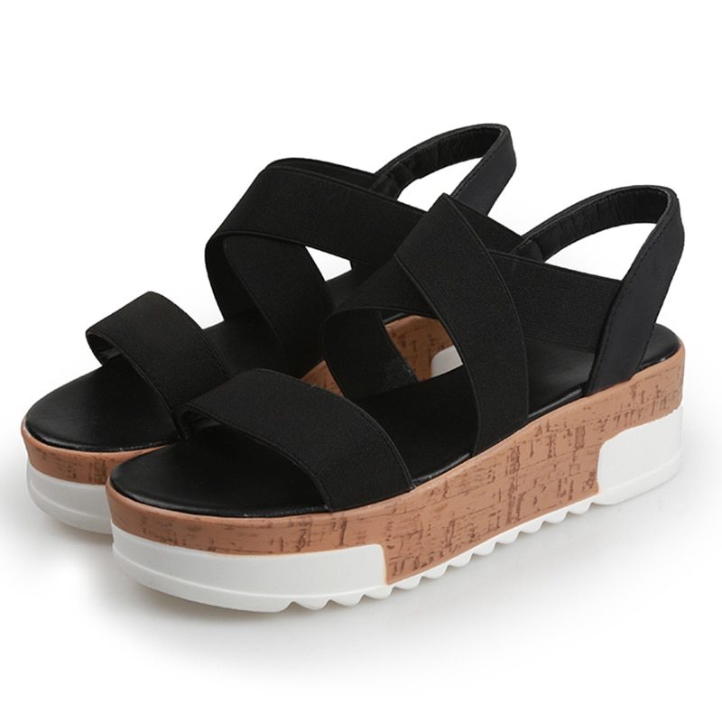 Primary image for MCCKLE Women's Sandals Summer Ladies 2021 Flat Platform Shoes Slip On Female Ret