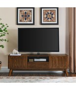 Mid Century Modern Fluted TV Stand for 65&quot; TVs | Storage Console - €231,50 EUR