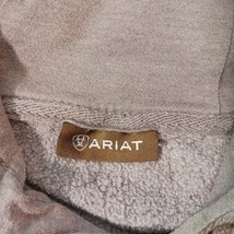 Ariat Women’s Women's Gray Cotton Blend Pullover Hoodie Sweatshirt Chest 48" image 6