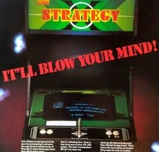 Strategy X Arcade FLYER Original 1981 Video Game Tanks War Vintage Promo Artwork - £16.79 GBP