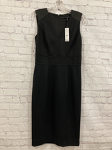White House Black Market Womens 2 Sheath Dress Black Sleeveless Stretch NWT - £40.43 GBP