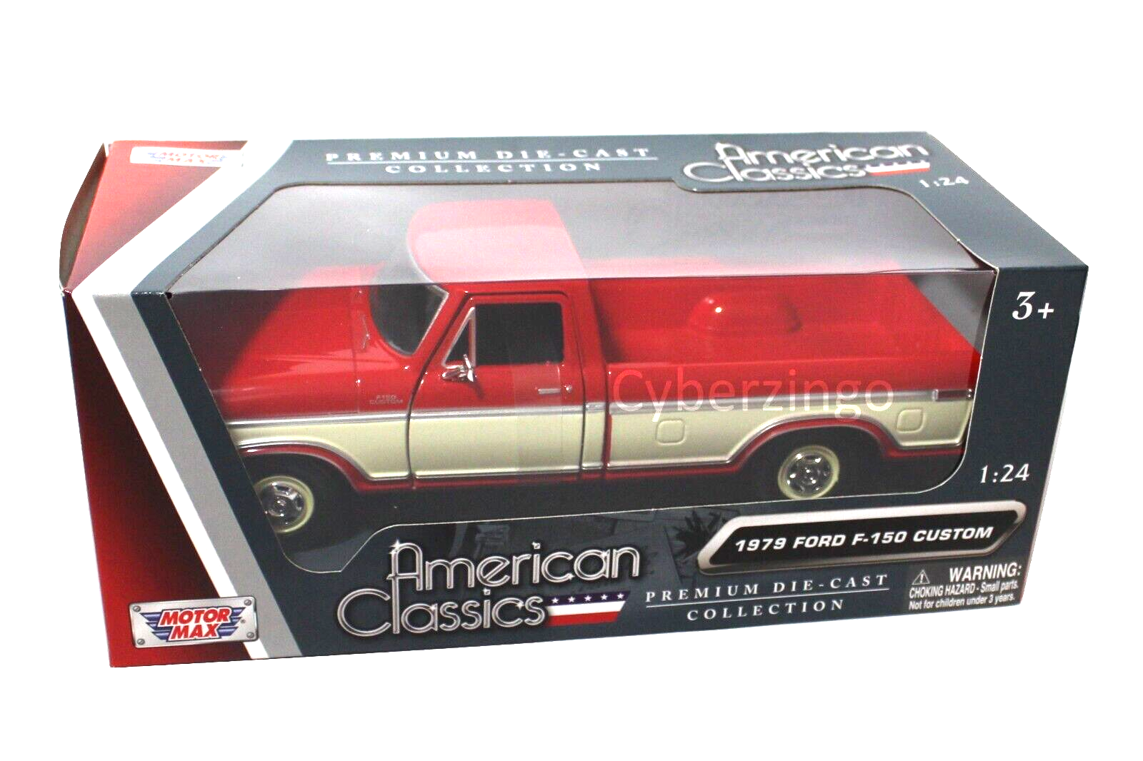 1979 Ford F-150 Red And Cream Pickup MotorMax 1:24 Diecast BRAND NEW - $20.30