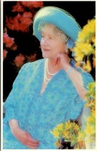 UK Royalty Lady in Blue, A Queen Mother A Birthday Study Postcard Z6 - £5.55 GBP