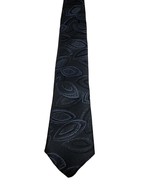 Men&#39;s Skinny  NeckTie, Abstract  Navy Blue design by Expressions - £7.43 GBP