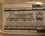 Vintage Model Train Decals 61-75 Diesel Switcher - $9.89