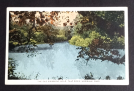 Old Swimming Hole Flat Rock Scenic View Norwalk Ohio OH Postcard c1910s - £8.00 GBP