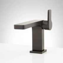 New Matte Black Hibiscus Single-Hole Bathroom Faucet - $439.00