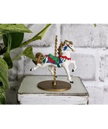 1989 Hallmark Keepsake Replacement Carousel Horse Ornament #1 SNOW - £11.76 GBP