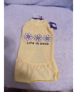 Life Is Good  Small Dog Dress With Flowers - $14.51