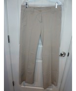 Womens NY&Co Manhattan Chino Stretch Tan/Beige Straight Leg Pants Sz 4 W 32 I 31 - $235.99 MXN