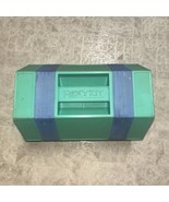 ROLYKIT Storage System Organizer Box VTG Green &amp; Blue! No Dividers. - €21,49 EUR