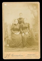 Vintage CDV Photo Genealogy JE Carnahan Studio Ladies Wytheville Virginia - $10.88