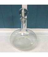 Vtg 12” Etched Clipper Ship Crystal Brandy Decanter With Stopper made in... - $127.63 CAD