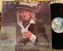 Rod Stewart A Night on the Town Vinyl LP WB BSK 3116 Tonight&#39;s the Night Shrink - £10.35 GBP