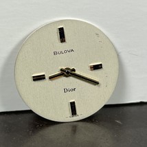 Vintage Bulova Dior Watch Dial Round Ladies 21.5mm Off White - £11.55 GBP