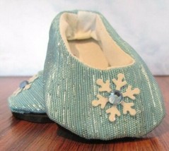 blue/sil Frozen Elsa inspired shoes Doll Clothes for 18&quot; American Girl/ ... - £6.47 GBP