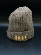 Carhartt Wool Beanie Hat 14806 Rogue Ales Brewery Brown Hat Fold Up Lined - $38.30