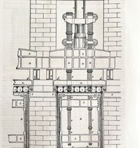 Conway Tubular Bridge Woodcut 1852 Victorian Industrial Print Drawing 1 ... - $39.99