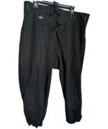Alleson Athletic Mens Size 2XL Black Football Pants Below Knee Front Tie Up - $156.04 MXN