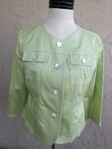 Ruby Rd Womens Size 10 Jacket Light Green Lime 34890 - £15.56 GBP