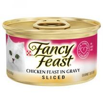 3 Oz. Fancy Feast Sliced Chicken Canned Cat Food Case of 12 - £17.63 GBP
