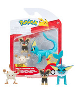 Pokemon Battle Ready! Litleo Mankey Vaporeon Battle Figure Set New in Pa... - $29.88