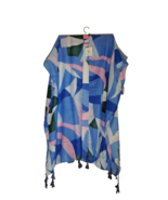 Do Everything In Love Vibrant Abstract Print Multi-Color Wrap Kimono Cov... - $15.88