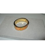 ...Lilly Pulitzer...Wide Gold Tone Colorful Hinged Oval Bangle Bracelet - $22.92 CAD