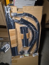 Prettyhome Matte Black Curved Shower Rod - $350.61 MXN
