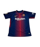 Nike 2017-2018 FC Barcelona Home Kit Soccer Jersey La Liga Men&#39;s Large - $34.99