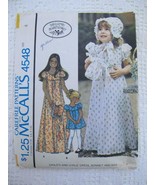 Vintage McCalls 4548 Pattern Laura Ashley Child&#39;s Dress 6 Bonnet Bag Emp... - £7.86 GBP