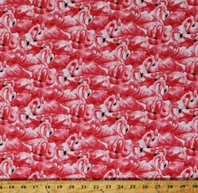 Cotton Flamingos Flamingoes Birds Animals Pink Fabric Print by the Yard D779.87 - £9.55 GBP