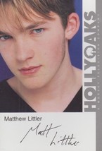Matthew Littler Hollyoaks Vintage Official Rare Cast Card Photo - £6.35 GBP