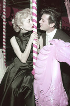 Tony Curtis Janet Leigh on Merry go Round Attending Universal Party 1953 24x18 P - £19.47 GBP