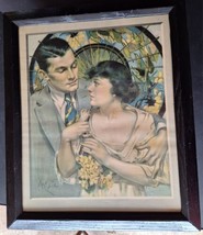 Antique Original Framed Print &quot;A Skin You Love to Touch&quot; by Neysa McMein - £25.57 GBP