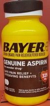 NIB Bayer Genuine  Aspirin Pain Reliever 500 coated tablets 325mg  EXP 3/25 - £15.87 GBP
