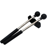 1 Pair Tongue Drum Mallets with Bracket Handpan Drum Sticks Rubber Malle... - $15.73