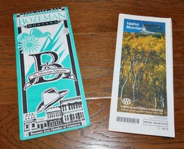 LOT 2 Bozeman Montana Idaho AAA Maps 1990 Yellowstone Connection Big Sky Ad VNTG - $12.86