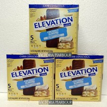 Three pack: Millville Elevation Protein Bars Carb Conscious Coconut Almo... - $30.00