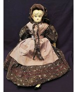 VINTAGE PORCELAIN DOLL JANE ON THE CHEST PLATE 14&quot; TALL - $45.47