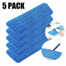 5Pcs Microfiber Mop Pads Head Wet Dry Mops Refill Replacement For 15&quot; Fl... - £19.17 GBP