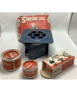 Bundle Vintage Sterno Folding Cook Stove No. 33 w/ Box and 4 cans cookin... - €24,35 EUR