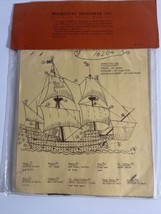 Vintage Woodchips Design Embroidery Sampler “The Mayflower 1620” Vineyar... - $22.16