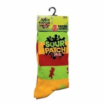 Sour Patch Kids Crew Crazy Socks Mens Womens Green Red Unique Fun - £7.90 GBP