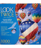 MEGA Brand LOOK TWICE 1000 Piece Puzzle featuring Hot Air Balloons - $360.26 MXN