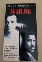 Philadelphia VHS 1994 Tom Hanks Denzel Washington Columbia Tristar PG13 - £1.82 GBP