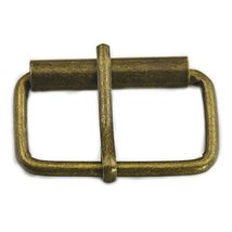 20 Pcs Single Prong 1.25&quot; 32mm Rectangular Roller Fix Belt Buckles Bronze - $12.73