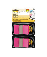Post-it Twin Pack Flags 100pcs - Bright Pink - £15.50 GBP